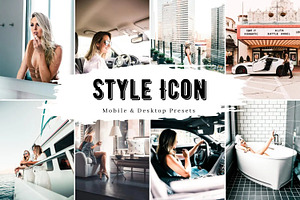 10 Style Icon Lightroom Presets, a Preset Add-On by LucaTheme