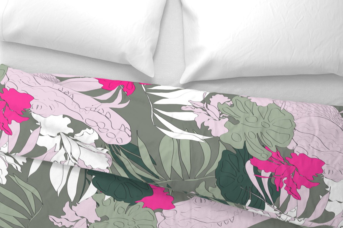 Tropical animal jungle foliage palms, a Pattern Graphic by Cotton Melon pattern Shop (Photo 3 of 5)