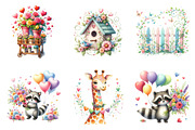 Valentine Clipart Romance Garden Png, an Illustration by SinaCreation (Thumbnail 3 of 11)