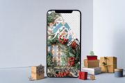 Mock up xmas screen phone, a Device Mockup by JAY MID IMAGE (Thumbnail 2 of 5)