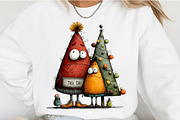 Whimsical Christmas Funny Tree PNG, an Illustration by OK Design (Thumbnail 5 of 6)