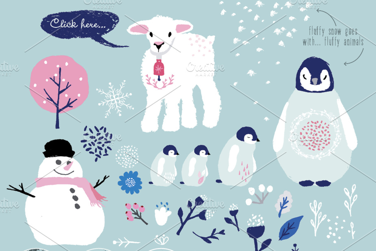 Winter Wonderland Designer's Toolkit, an Animal Illustration by Lisa Glanz (Photo 2 of 5)