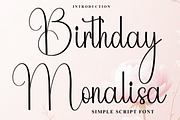 Birthday Monalisa, a Handwritten Font by FreshTypeINK (Thumbnail 1 of 7)