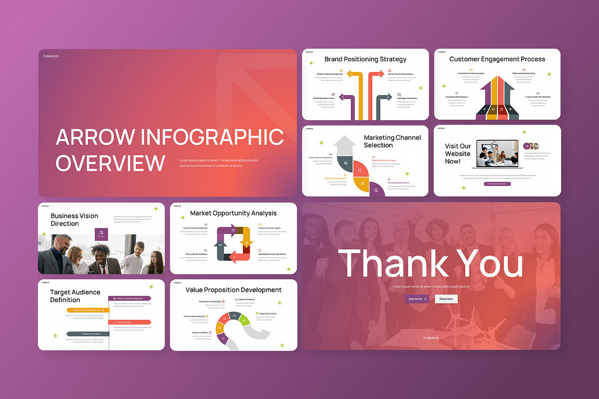 Arrow Infographic Google Slides, a Presentation Template by Antstheme (Photo 4 of 4)
