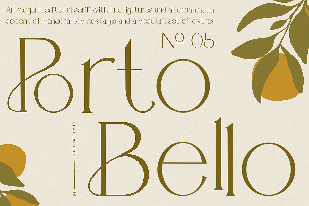 Portobello Display Ligature Font, a Serif Font by Laras Wonderland (Photo 1 of 15)