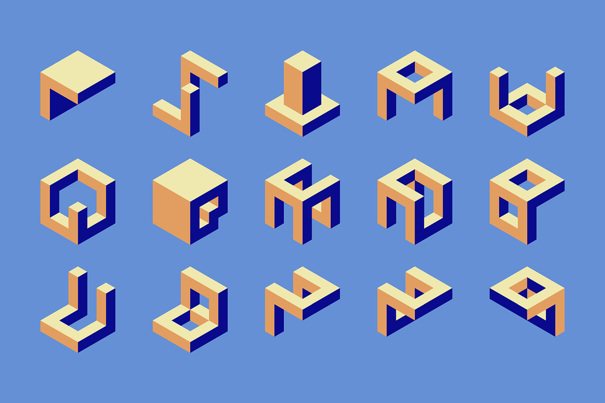Blockscape - Isometric Shapes, an Object Graphic by Léo Alexandre (Photo 6 of 18)