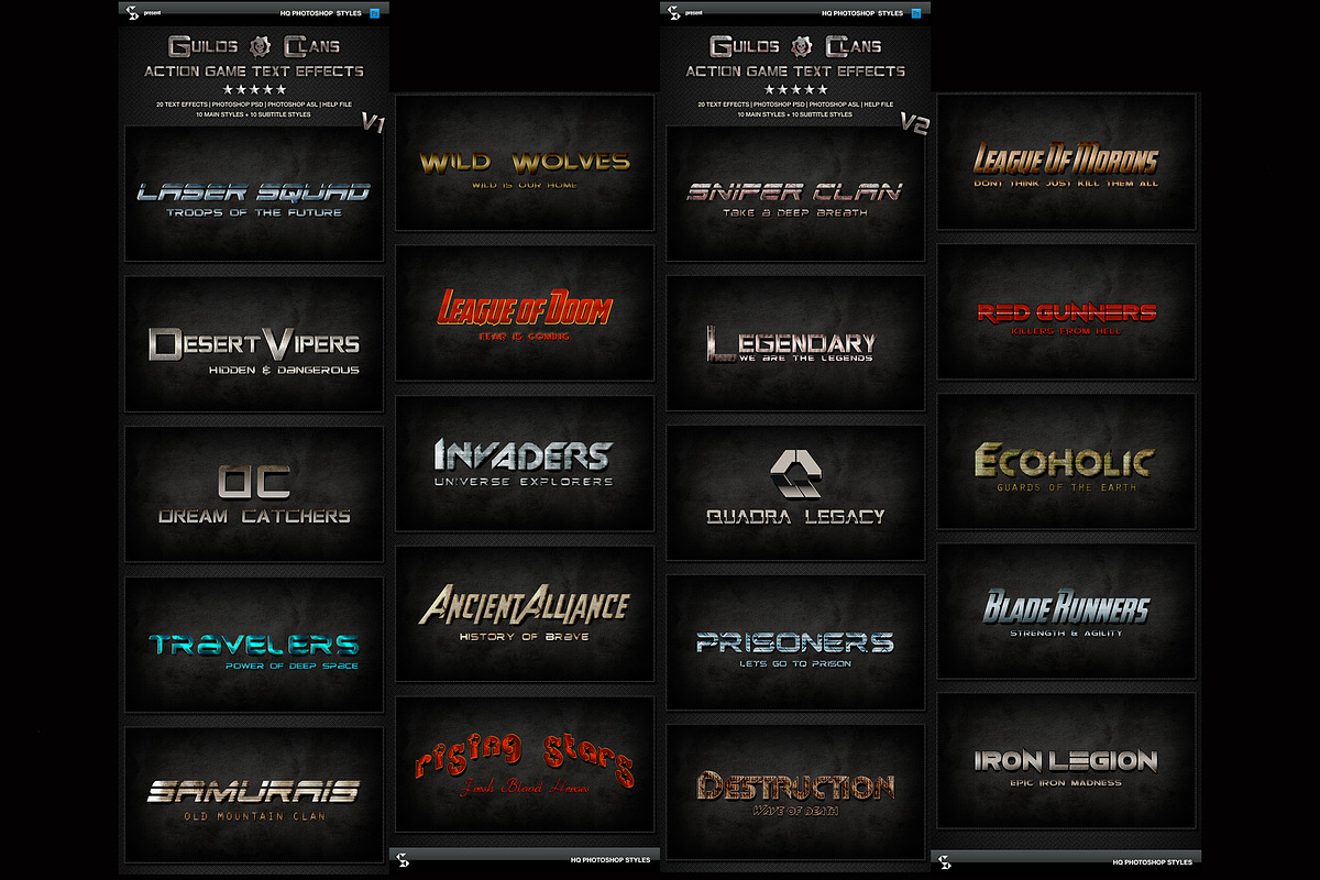 Action Sci-Fi Fantasy Text Effects, a Layer Style Add-On by pixelsao (Photo 6 of 11)