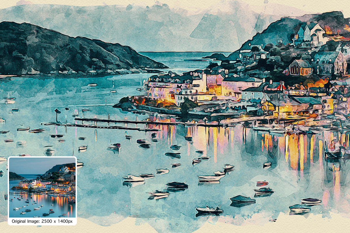 Watercolor Magic Watercolor Effect, an Action Add-On by DesignRocket (Photo 5 of 8)