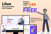 Lilua - Portfolio Html Template, a HTML Template by SLICEmyPAGE (Thumbnail 2 of 12)
