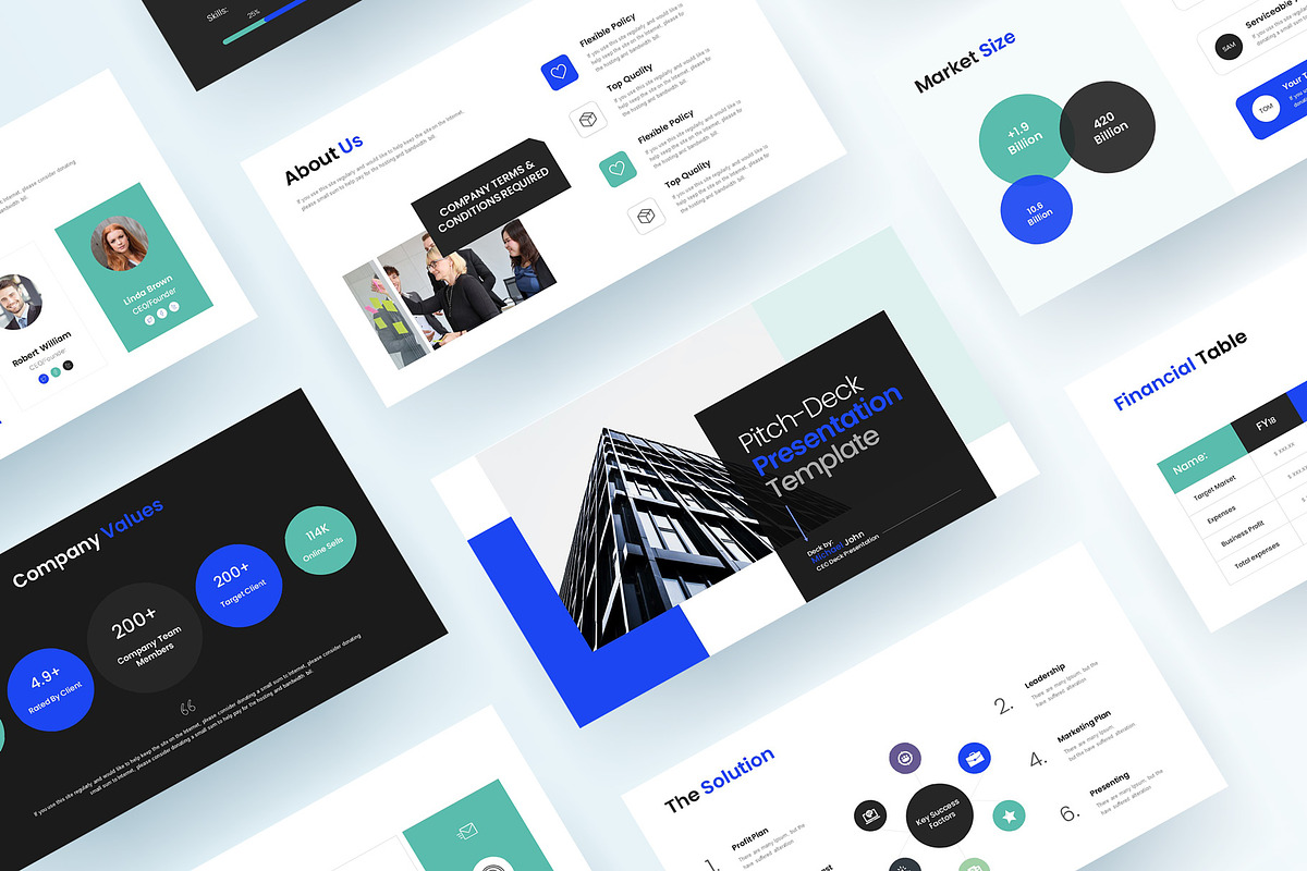 Pitch-Deck Presentation Template preview 2