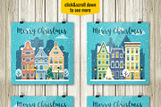 Christmas city street landscapes, a Decorative Illustration by Primula`s shop (Thumbnail 5 of 7)