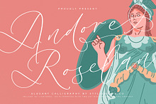 Andore Roselan Elegant Calligraphy