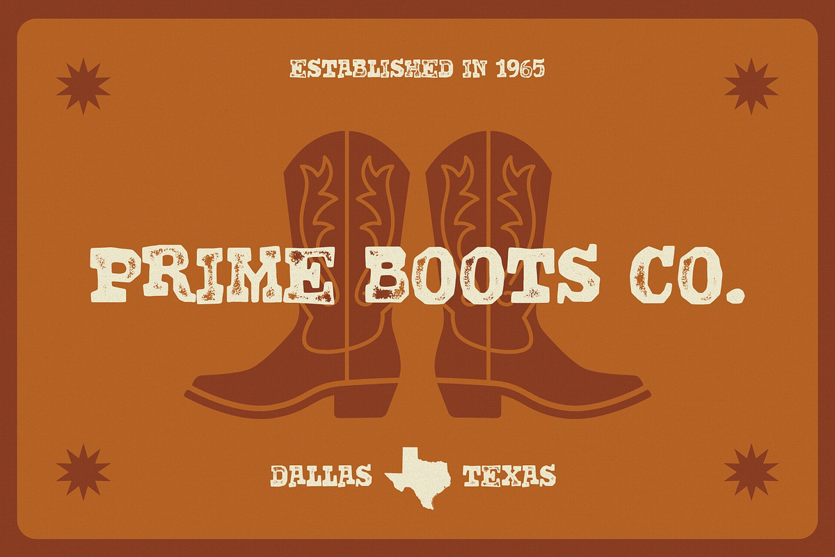 Dodgy Distort - Wild West Typeface, a Slab Serif Font by HipFonts (Photo 9 of 9)