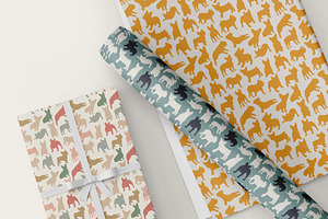 Bulldog Seamless Pattern Mega Bundle