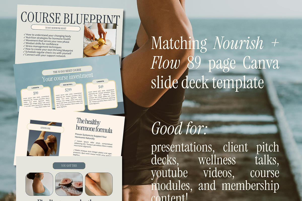 Canva Workbook + Slide Deck Bundle, a Marketing Template by Solana Creative Co. (Photo 2 of 13)