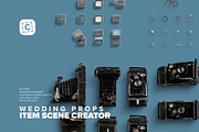 Wedding Props Scene Creator, a Product Mockup by Custom Scene (Thumbnail 1 of 5)