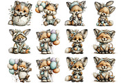 Whimsical Easter Fox Clipart, an Illustration by Designking (Thumbnail 3 of 5)