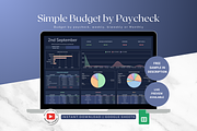 Simple Paycheck Budget - Darkmode, a Templates & Theme by The Creative Plans co (Thumbnail 1 of 10)
