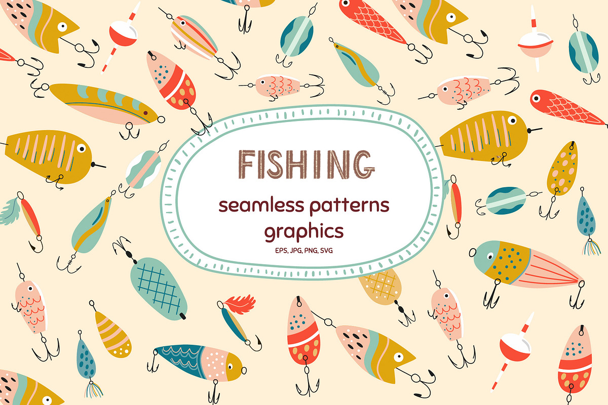 Fishing pattern, a Pattern Graphic by Tani Kuzminka (Photo 1 of 13)