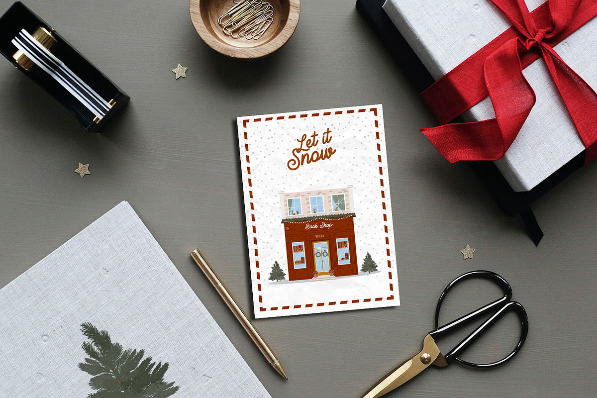Snowy Village Christmas Collection, a Seasonal Illustration by Mio Buono (Photo 9 of 19)