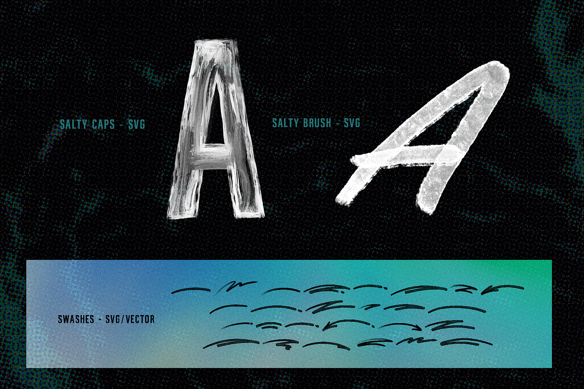 Salty Brush - SVG Font Duo, a Script Font by Visual Blends (Photo 2 of 8)