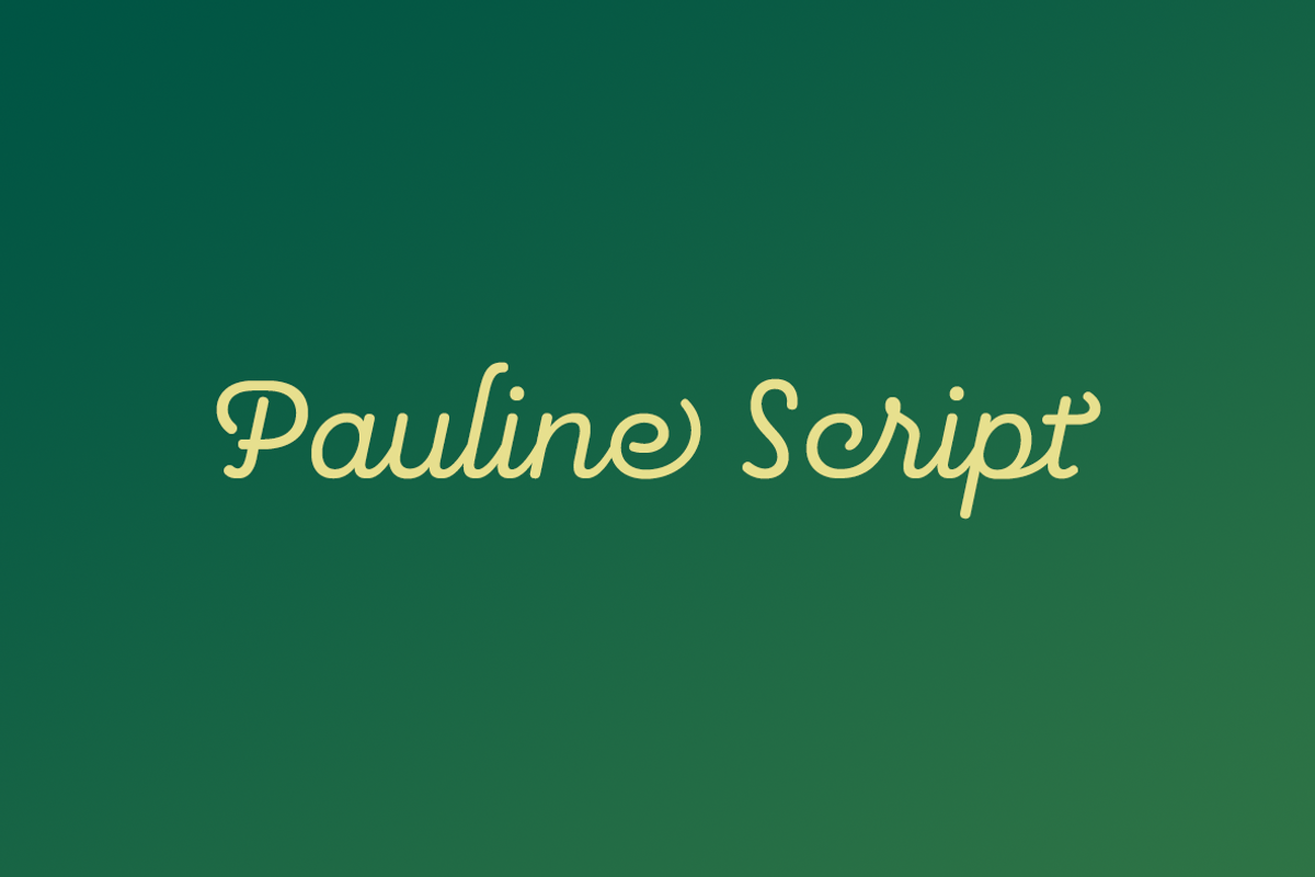 Pauline Script, a Script Font by insigne (Photo 5 of 5)