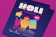 Holi Festival Flyer, a Flyer Template by graphicook (Thumbnail 2 of 3)