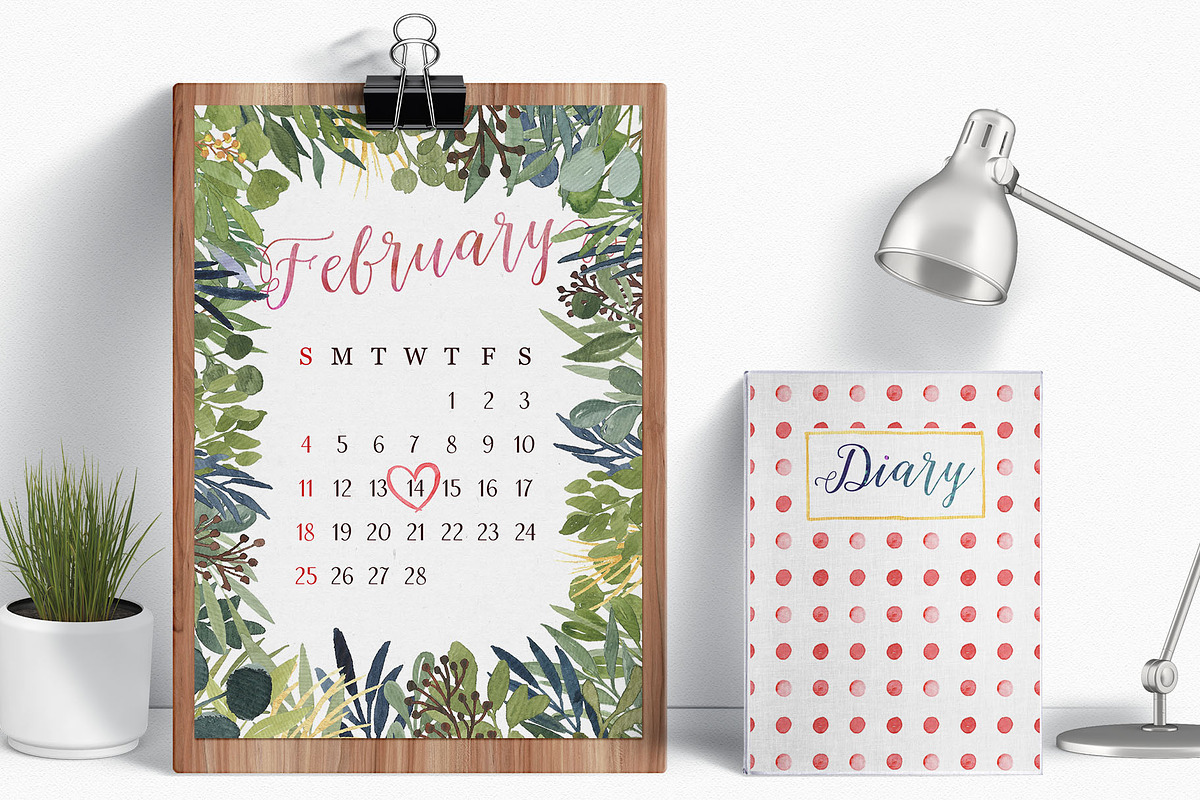 Ellie Bellie + Watercolor Kit, a Script Font by Adam Fathony (Photo 9 of 12)