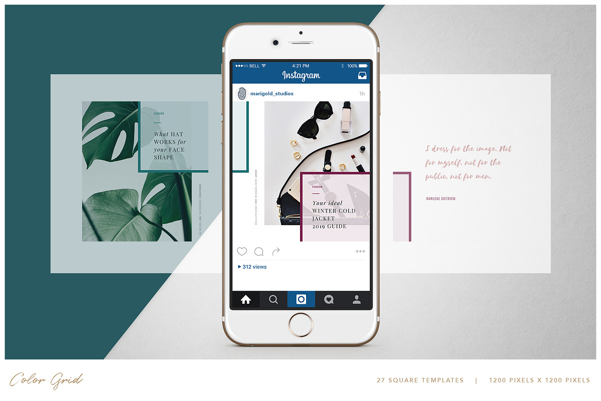 THE GRID | Canva & PPT, a Social Media Template by Marigold Studios (Photo 11 of 14)