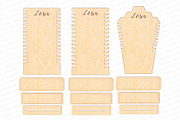 Plywood jewelry stand laser cut svg, a Pattern Graphic by MegaPrezencik (Thumbnail 2 of 8)