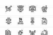 Advanced Healthcare Technology Icons, an Outline Icon by IconBunny (Thumbnail 2 of 2)