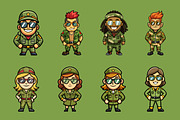 Army Mascot Illustration Pack, an Illustration by Riswan Ratta (Thumbnail 3 of 3)