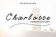 Charlotte Script Typeface, a Script Font by PARAMAJAN (Thumbnail 1 of 11)