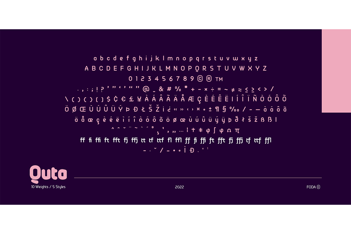 Quta Rounded Font, a Font by Foda Foundry (Photo 1 of 5)