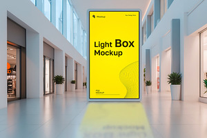 Interior Light Box Mockup, a Product Mockup by graphypix