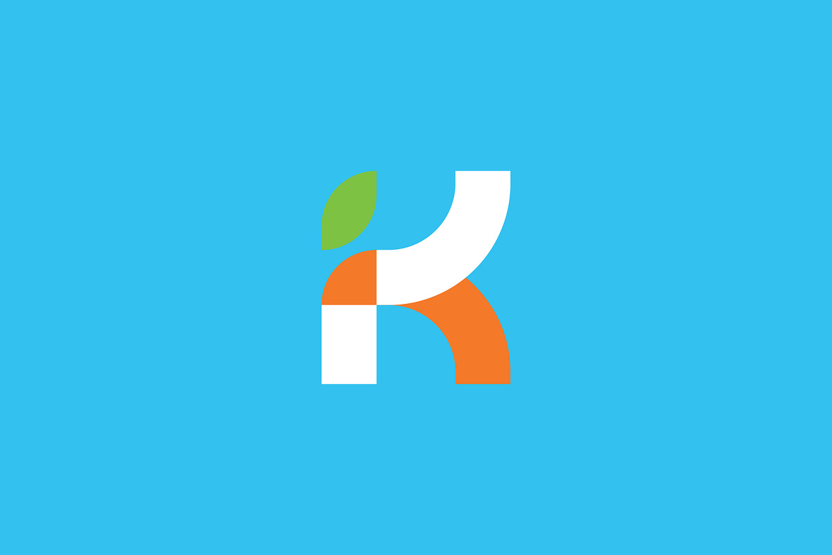 Letter K Leaf Logo, a Branding & Logo Template by Abir Hossain Waffi (Photo 2 of 4)