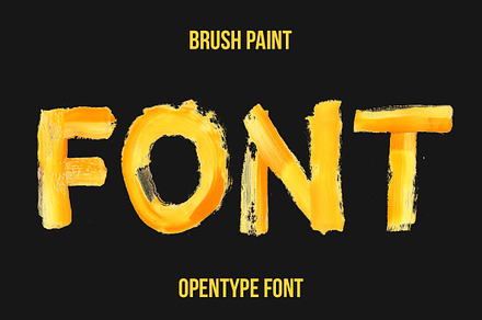 Brush Paint Font, a Script Font by Handmadefont