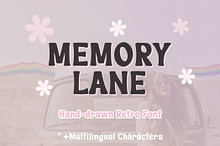 Memory Lane Hand Drawn Retro Font
