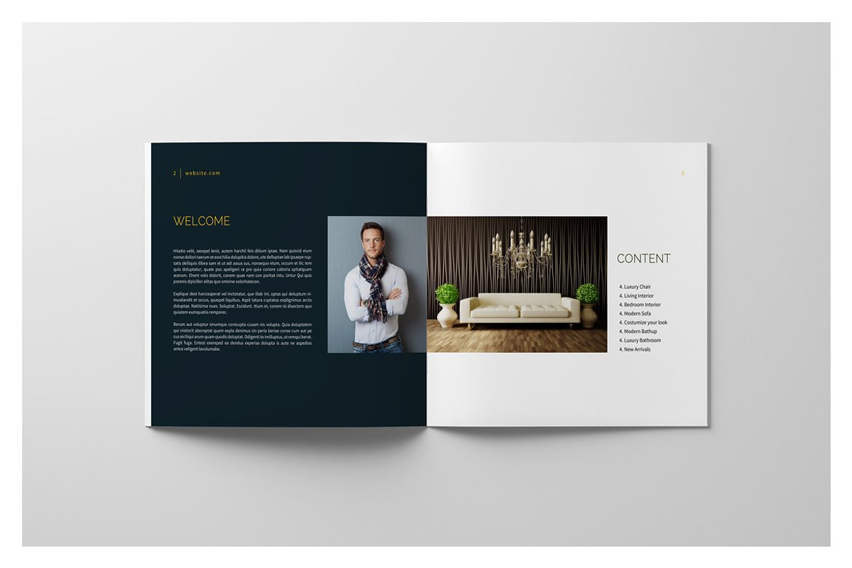 PSD - Square Interior Brochure, a Brochure Template by adekfotografia (Photo 3 of 11)