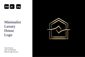 Minimalist Luxury House Logo, a Branding & Logo Template by Luxury Logos