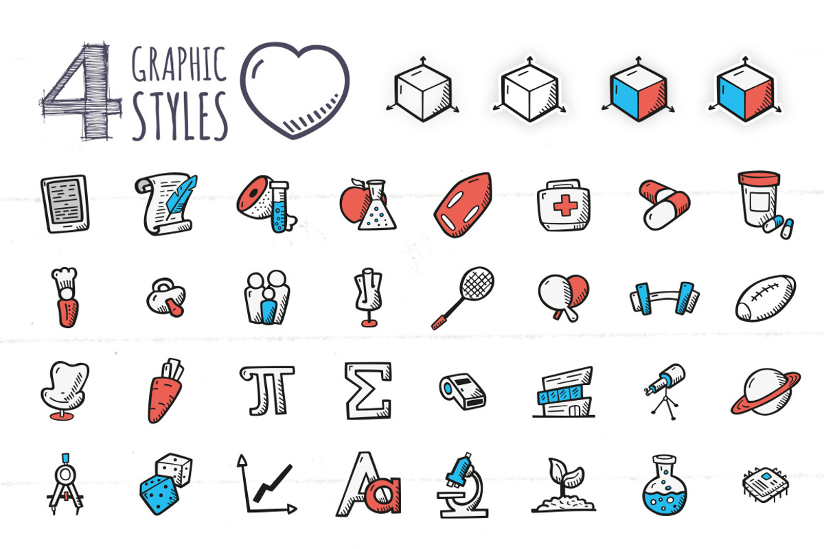 Academic Disciplines Education Icons, an Outline Icon by Good Stuff No Nonsense (Photo 5 of 5)