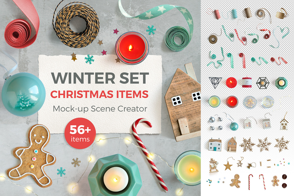 WINTER ITEMS | Scene Creator, a Household Mockup by bariskina (Photo 1 of 5)