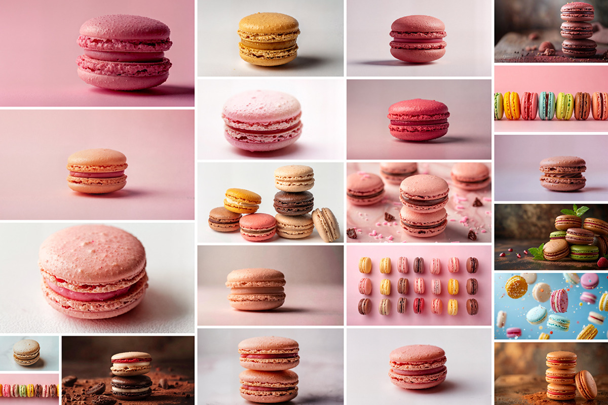 77 Macarons, a Food & Drink Photo by Handmadefont (Photo 6 of 12)