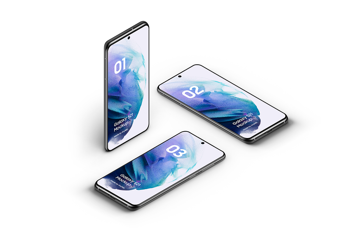 Galaxy S21 - 20 Mockups Scenes, an Android Mockup by Asylab (Photo 22 of 40)