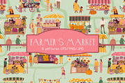 Autumn farm market patterns, a Pattern Graphic by Carpet Tapete Pretzel (Thumbnail 1 of 14)