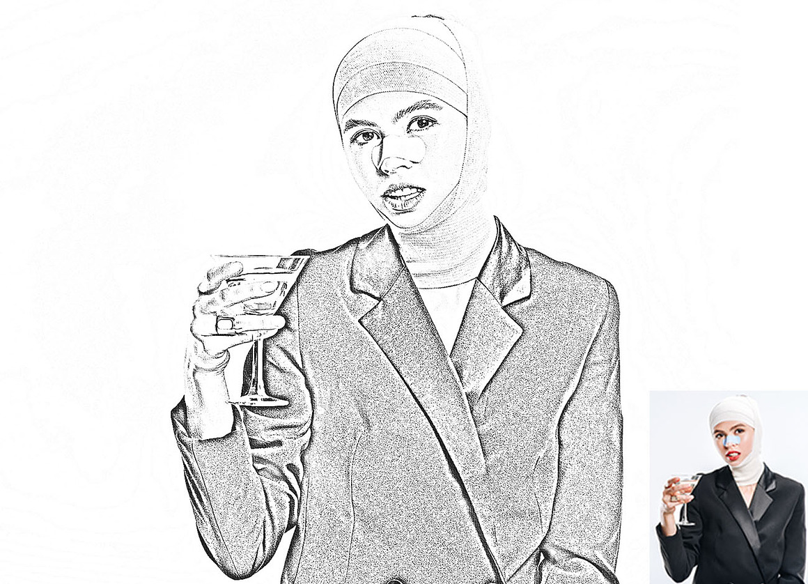 19 in 1 Sketch PS Action  Bundle, an Action Add-On by Studio Retouch (Photo 17 of 26)