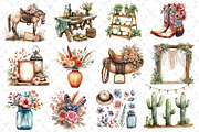 Western Boho Wedding Clipart, an Illustration by Dream Creation (Thumbnail 2 of 4)