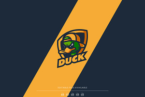 Duck Mascot Logo Design, a Branding & Logo Template by Artnivora.Std