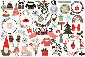 December Clipart | Winter Clipart