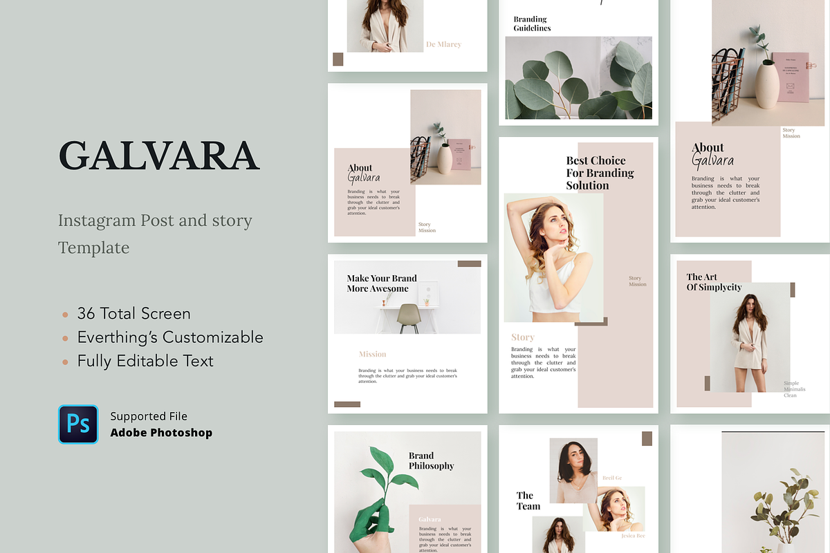 Galvara - Instagram Template, a Social Media Template by Designspace (Photo 1 of 6)